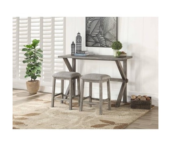 Claudia Compact Counter Height Table and Stool Set